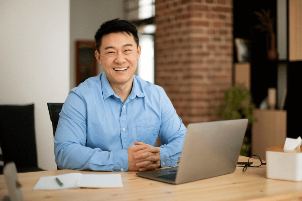 Man working in his office