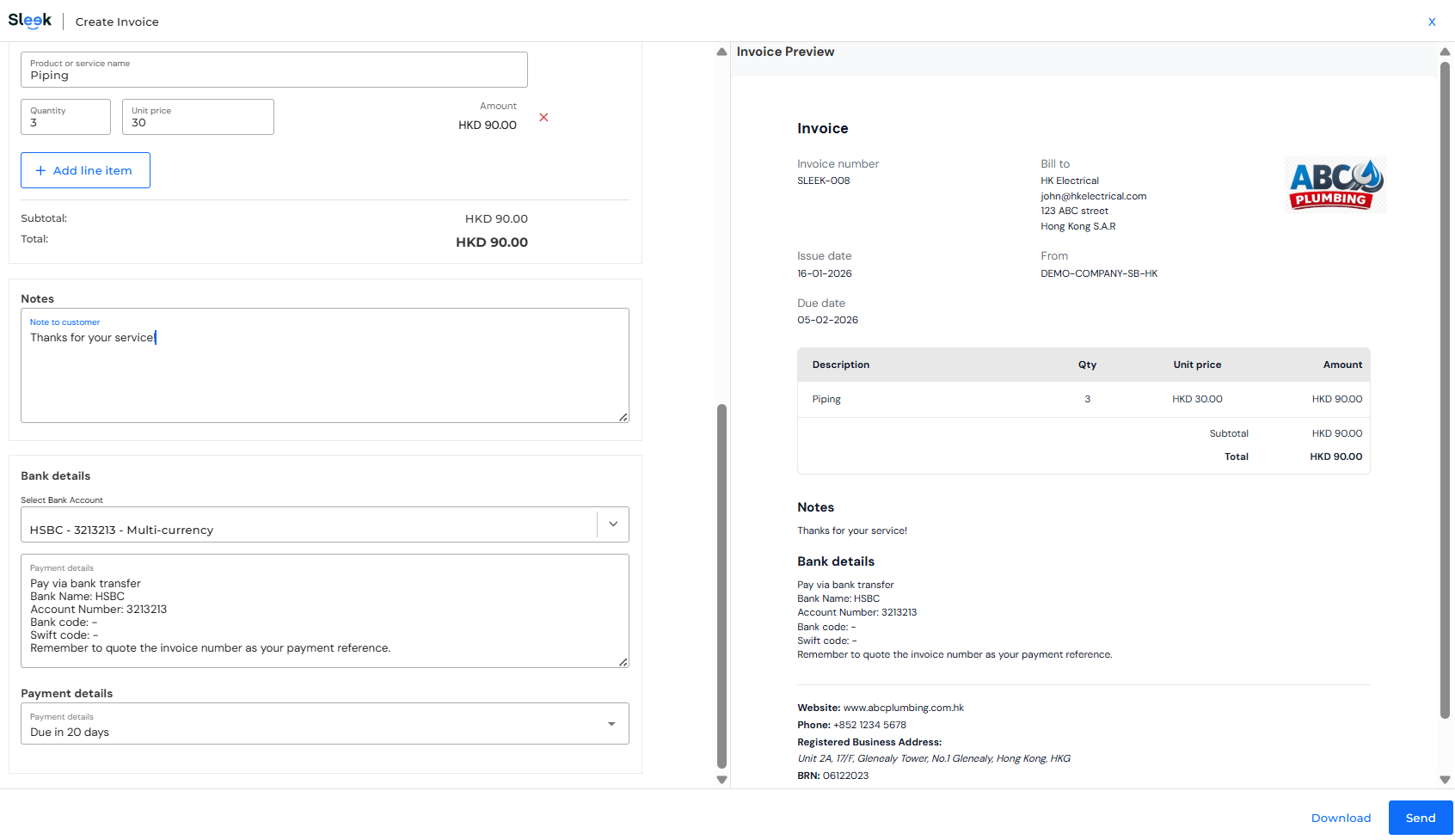 Sales Invoice 1